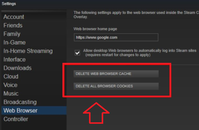 How to clear download cache on steam pc